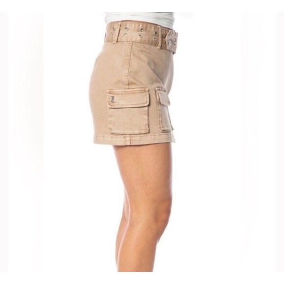 NEW Juicy Couture Bratz Pink Pantheress Retro Trashy Y2K Brown Cargo Mini Skirt - Picture 4 of 12